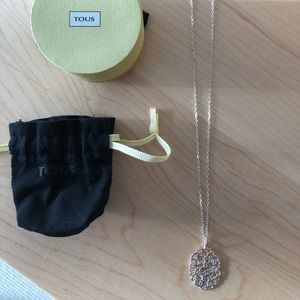 Tous silver pendant with chain